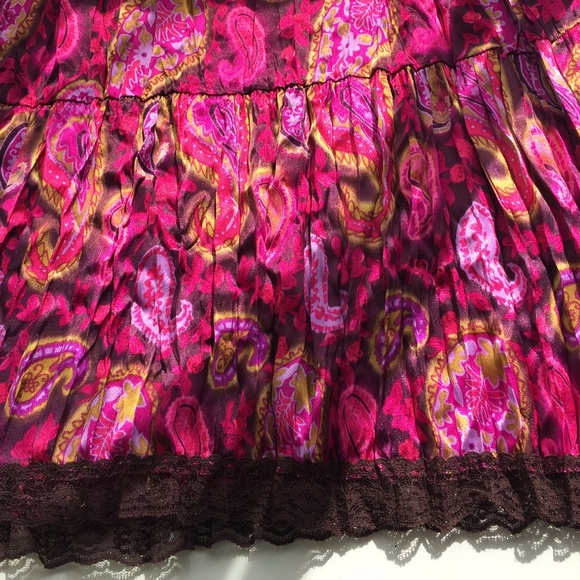 Fuschia flowy skirt - Picture 5 of 6